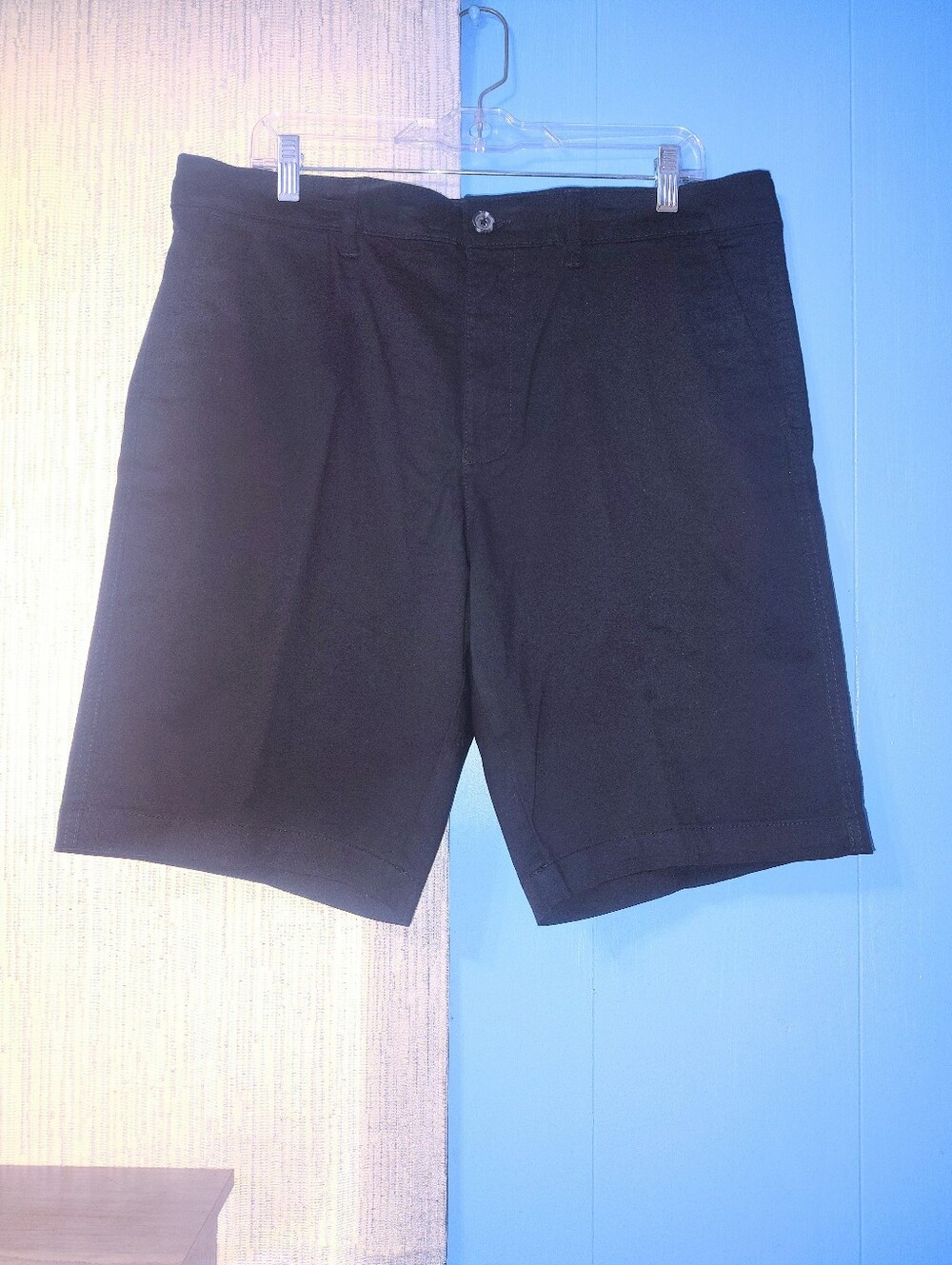 Men's Black Casual Chino Shorts